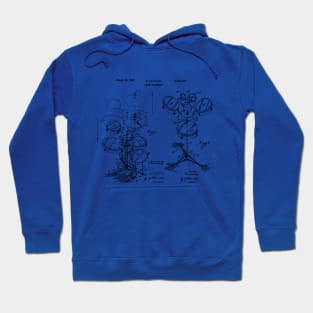 Drummer Gift Drum Set Patent Blueprint Hoodie